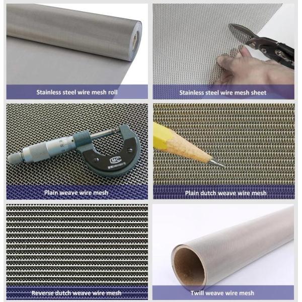 Twill/Dutch/Reverse Woven 4-3200 Mesh Square Sand Metal Screen Net Wire Mesh для фильтрации