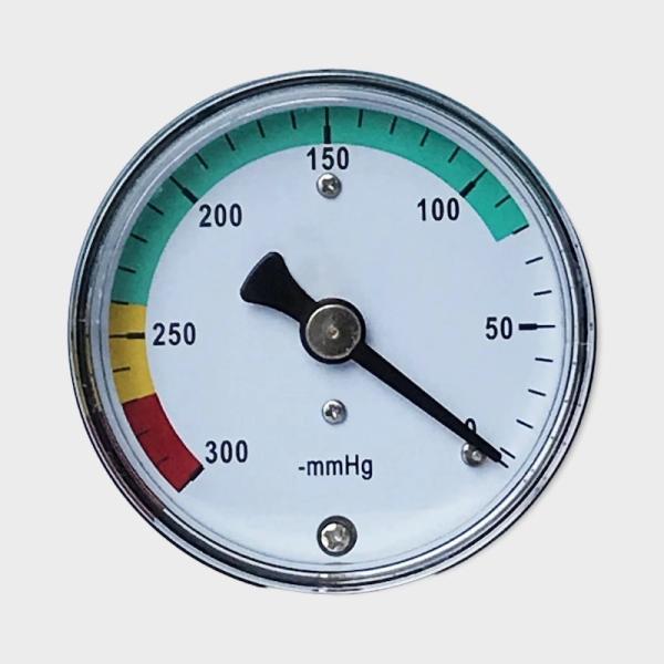 50mm Dial Vacuum Capsule Pressure Gauge Steel Case Brass Internals 300mmHg