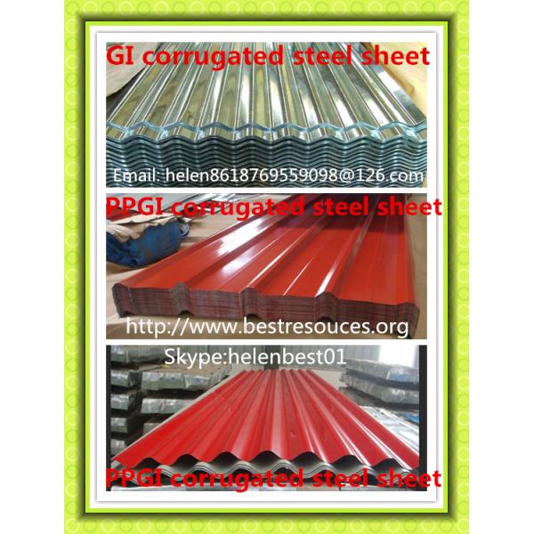 0.28mm*900mm*3000mm roof plate GI corrugated steel sheet