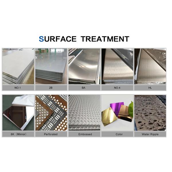 4X10 5X10 ASTM 304 316L Stainless Steel Sheet Plate 1.2mm 1.5mm 2.0mm