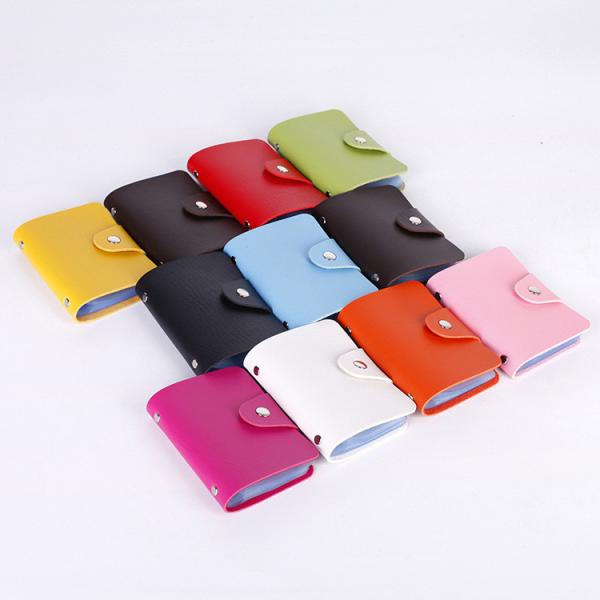 Colorful PU Bank Card Bags Card Container Business Bags Logo Customized