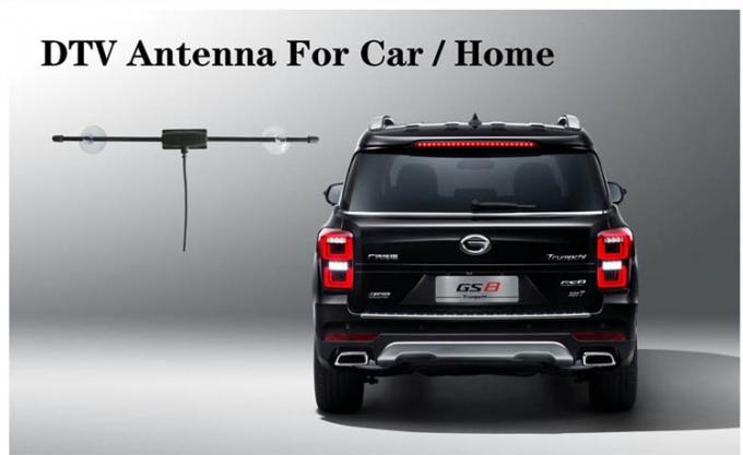 Vhf Uhf 470-862MHz Portable digital Car TV Antenna 2-3dBi HT--V033-03