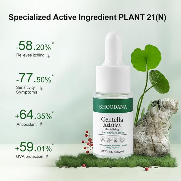 Private Label Beauty Centella Asiatica Organic Dark Spot Lift Lightening Glowing Firming Face Anti Wrinkle Aging Serum