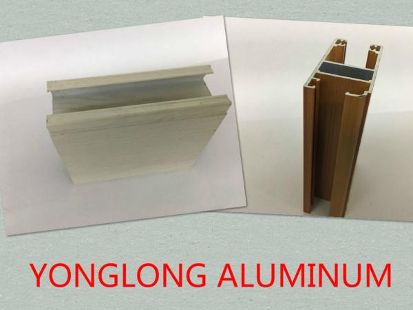 Customized Length Aluminium Extrusion Profiles Imitation Wood Grain Transfer Printing