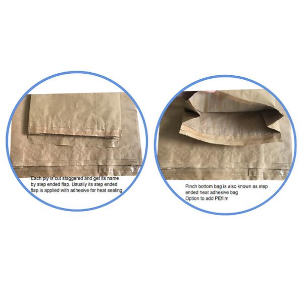 Сумки угля барбекю качества еды не смещают хорошие мешки бумаги Мултивалл стабильности