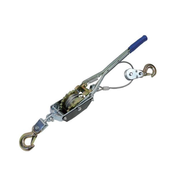 Cable Puller: 2000kg Load, Freewheel, Anti-Slip Grip for Auto Shop/Construction/Workshop