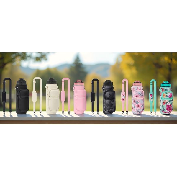Customizable Foldable Durable Waffle-Embossed Neoprene Cup Sleeves | Reusable Insulated Lightweight Cola & Bottle Sleeves