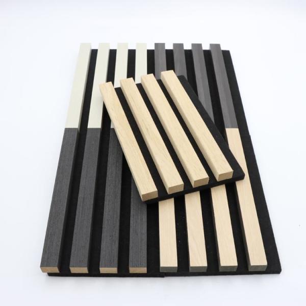 Wooden Grain Acoustic Fluted Panel Board Soundproof For Interior Decoration