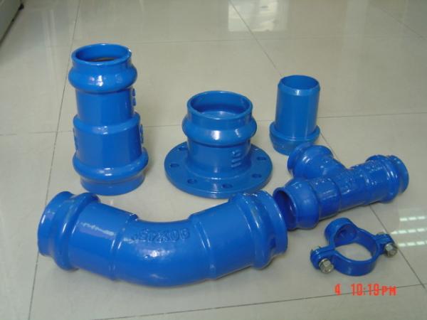 BS EN598 DN40 Loosing Flange  Ductile Iron Pipe Cross Tee Fitting