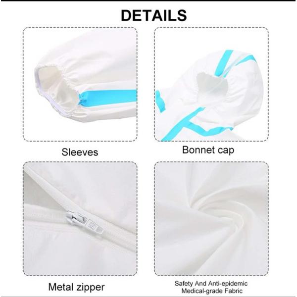Breathable Disposable Protective Suit Non Woven With Excellent Tensile