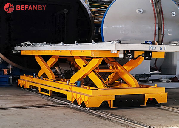 1-500 тележка переноса рельса тяжелой техники тонны с слышным предупреждающим прибором