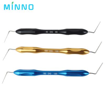 0.4mm 0.5mm Endodontic Hand Plugger Endo Dental Accessories Blue Golden