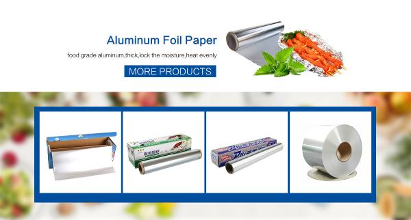 Eco Friendly Household 11micron Hamburger Wrapping Aluminium Foil Roll For Food Packaging Wrapping Foils, Embossed Alumi