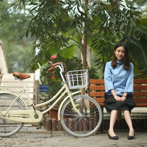 OEM/ODM Utility Bicycle 20/24 Inches Ladies Bike With Basket Single Speed / 6 Speed