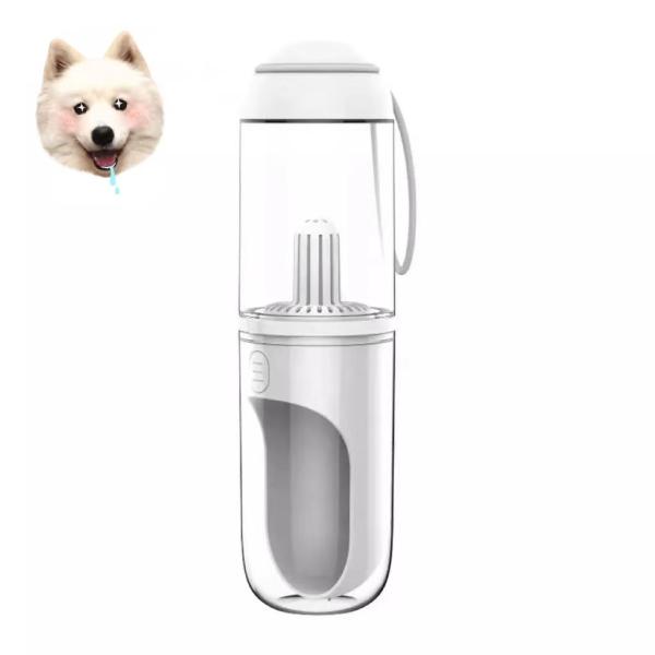 Forma durável 2 portáteis da venda quente em 1 garrafa de água exterior do animal de estimação da garrafa de água do cão de estimação para o grande cão pequeno