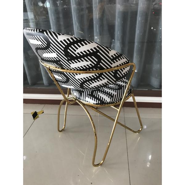 Wrought Iron Metal Legs 41cm Faux Leather Dining Chairs