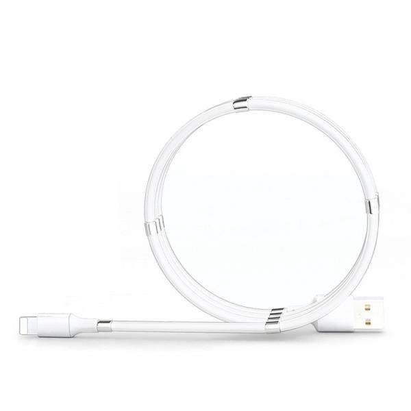 TPE 2M Fast Charging Magnetic USB C Cable Self Winding