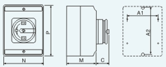 SEMKO CCC IP65 16 до 100 Amp переключатель кулачка VDE роторного перестроения переключателя CE роторный