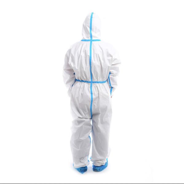White List Factory Wholesale Price Affordable Industrial Use Clothing Chemical Coverall with Zipper and Custom Service