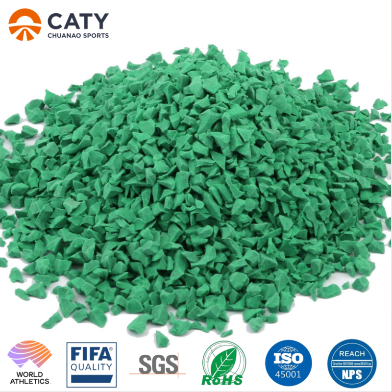 Low Dust EPDM Rubber Granules for Running Track Construction and Playground Surfacing Systems Sports Comlex Sports Ground