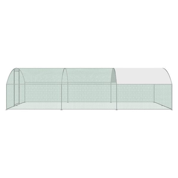 3m X 5.6m Round top Metal Chicken Run Walk In Coop For Poultry Hen Cage Pen Walk in Chicken Cage