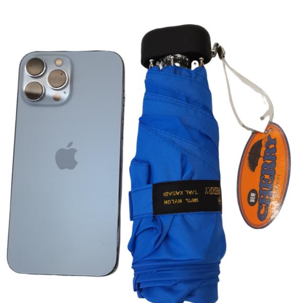 6 ребер Супер мини складной капсулы зонтик с логотипом оптом с чехлом