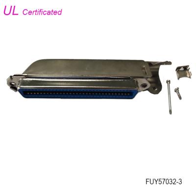 64 conector da solda de Pin Female Centronic DDK com a capa de um Matel de 90 graus
