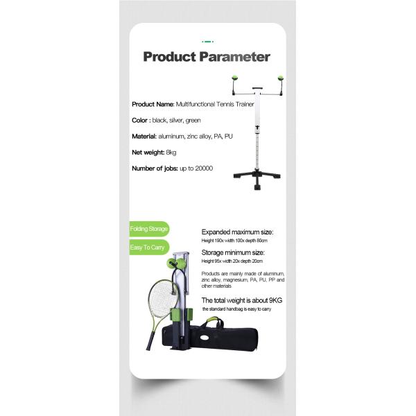 Тренер навыка тенниса умеренного сопротивления многофункциональный портативный