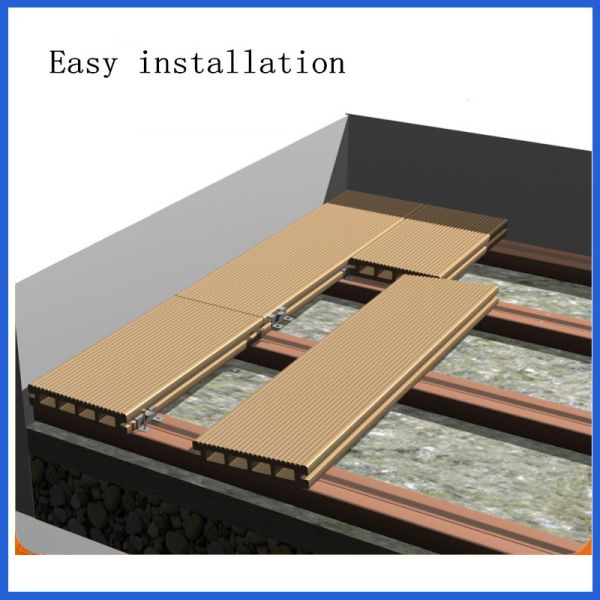 Waterproof Decking Outdoor Co-Extrusion WPC Flooring Wood Plastic Composite