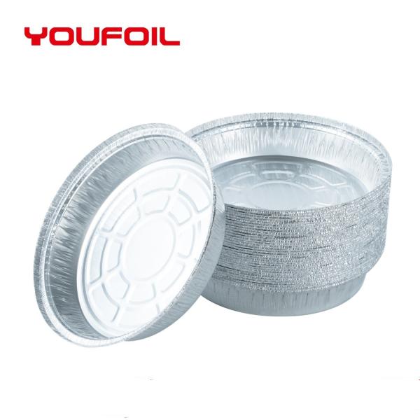 Customized Logo Disposable Aluminum Foil Container 8inch with Preservation Effect
