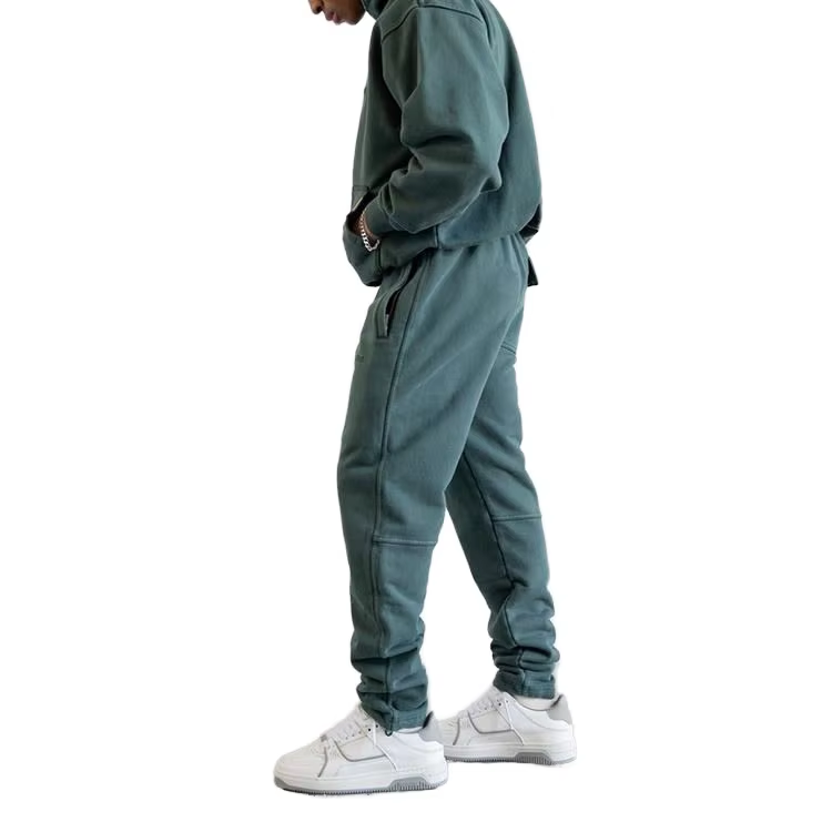 Manufacturer Custom High Quality Sports Sweatsuit Oversized Jogger Blank Plain Flared Sweatpants and Hoodie Sets for Men