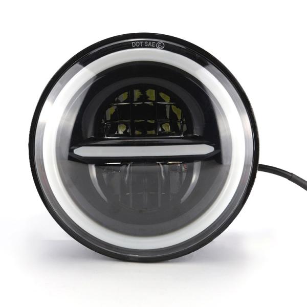 7 Inch 40W Motorcycle LED Headlight with Custom Design and Aluminum Alloy PC Lens