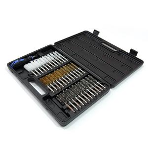 38 Peças Conjunto de aço inoxidável latão de nylon de fio escova com manobra