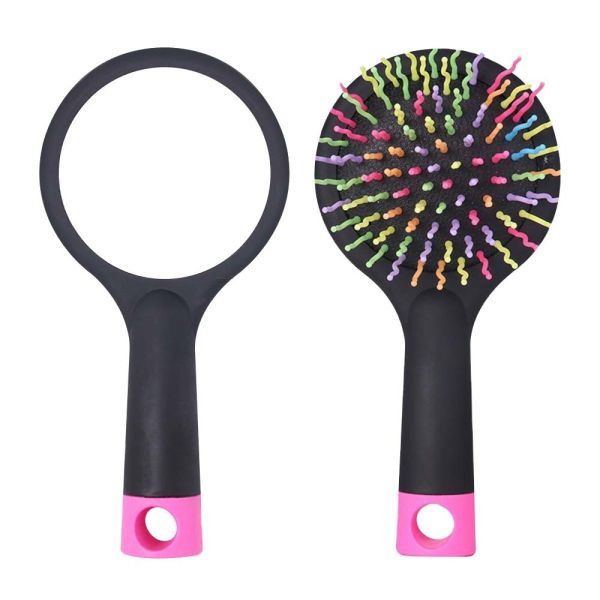 Portable Colorful Sublimation Hair Brush Comb Blank For Custom Photo Printing