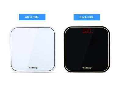 White / Black Accurate Weight Scale , 180kg Maximum Load Digital Bathroom Scale