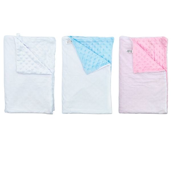 Super Soft Sublimation Fleece Blanket Diy Custom Minky Dot Baby Blanket
