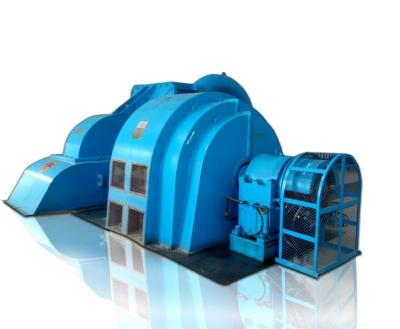 Carbon Steel Volute Material Pelton Turbine Generator for Irrigation Systems Rated Voltage 400V 800V 6300V 10500V