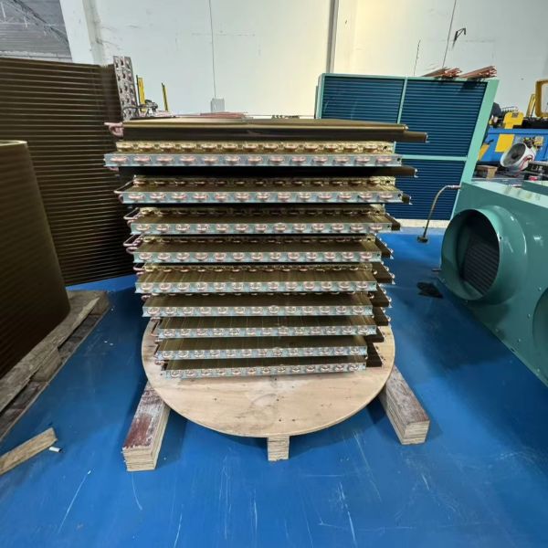 Refrigeration Spare Parts Water Chiller Plate Type Coil Air Cooled Aluminum Copper Tube Condenser High Efficiency Cold Storage 1