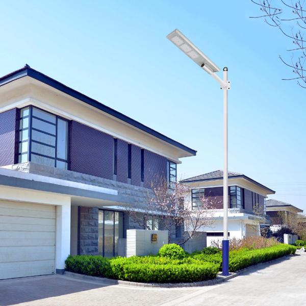 100w conduziu o sistema de iluminação solar da rua toda em um 2 cabeças 700x220x50mm