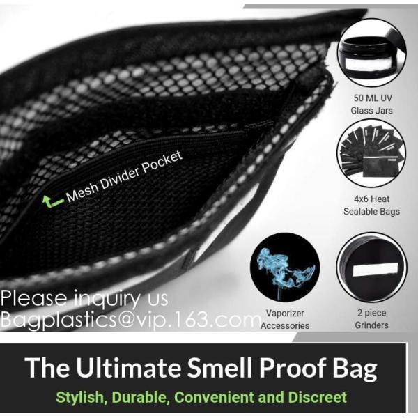 Activated Carbon Lined Odor Small Smell Proof Bag For Weed With Waterproof Zipper,Smellproof Pouch Stylish Secire Lock B