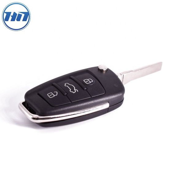 3 Buttons Flip Key Remote Replacement Shell Fit For Q7 A6
