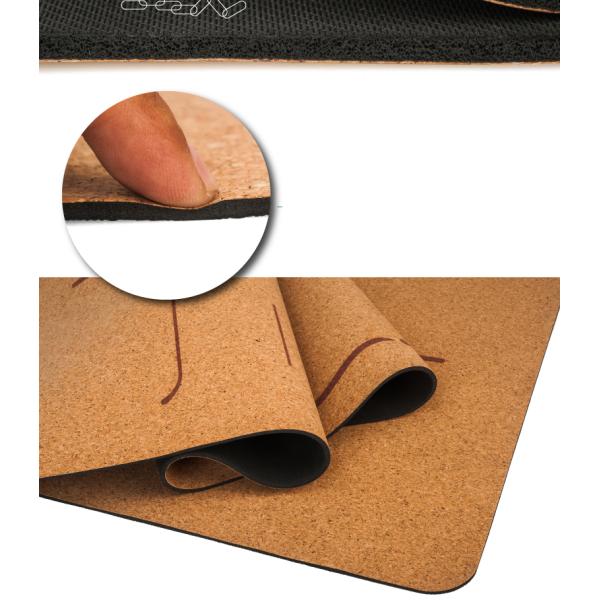 Cork Material Yoga Mat, Workout mat, Patterned Design Cork Yoga Mat, ECO-Friendly Yoga Mat,Gym Mat