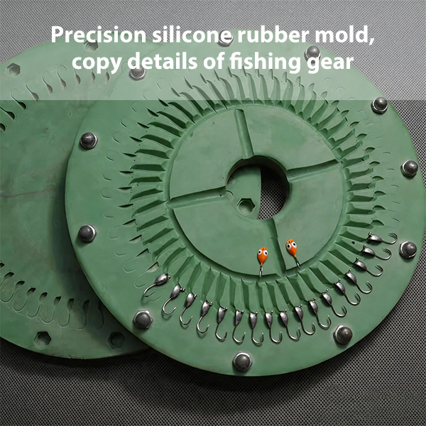 Lead Head Hook Lure Silicone Rubber Mould Consumable For Spin Centrifugal Casting Machine