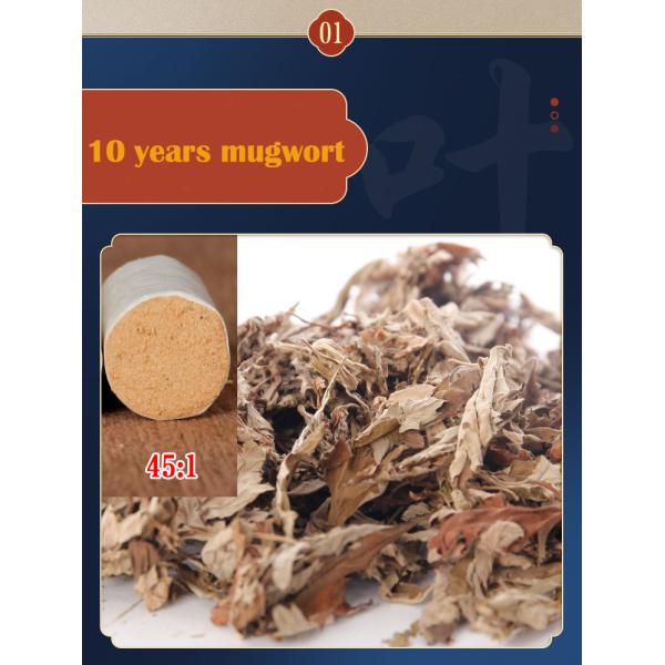 54 Cones/Box 10 Years Mugwort Moxa Roll Moxa Cono for Traditional Moxibustion Therapy