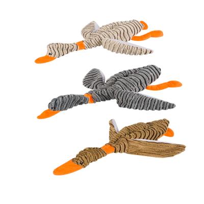 Brinquedos de Grey Beige Squeaky Dog 25cm Duck Plush Toys /pet