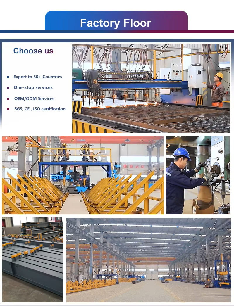 Modern Design Prefab Dairy Cow Shed Galvanized Steel Structure Farm Easy Installation