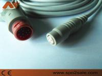cabo de 3.5M Philips To B.Braun IBP - Pin de HP 12 do cinza de M1634A