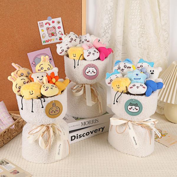 Usaqi Doll Small Fragrance Style Doll Bouquet Gift Ideal for Girlfriend's Birthday or Holiday