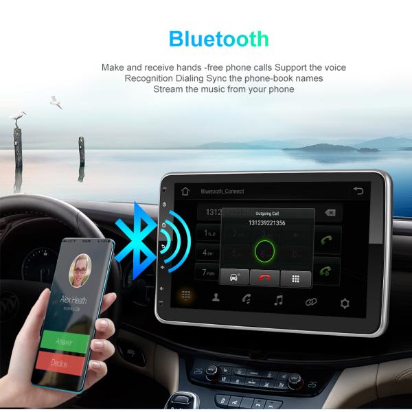 10 дюймовый вращающийся экран 1 Дини Android автомобильный мультимедийный проигрыватель с управлением рулем