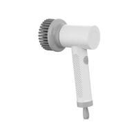 Brosse à nettoyer électrique à charge USB blanche moderne avec tête de brosse en laine amovible